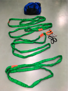 Complete Loops system lying on the floor